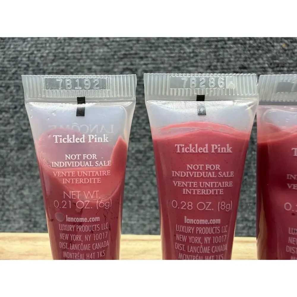 Lancome Juicy Tubes Tickled Pink Lip Gloss 3pc 0.28oz 0.21oz
